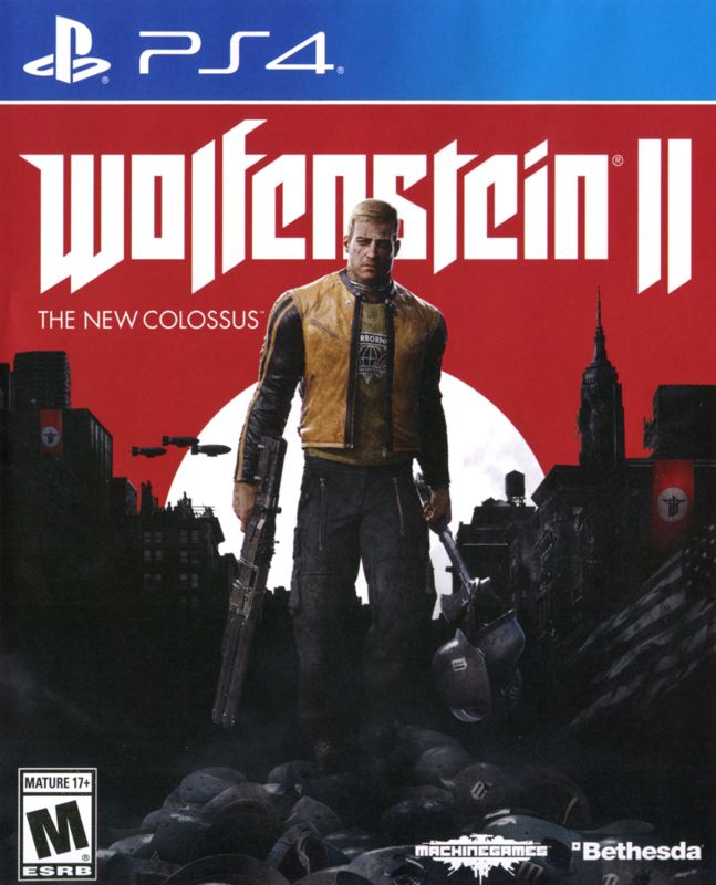 Wolfenstein II: The New Colossus box art for Playstation 4